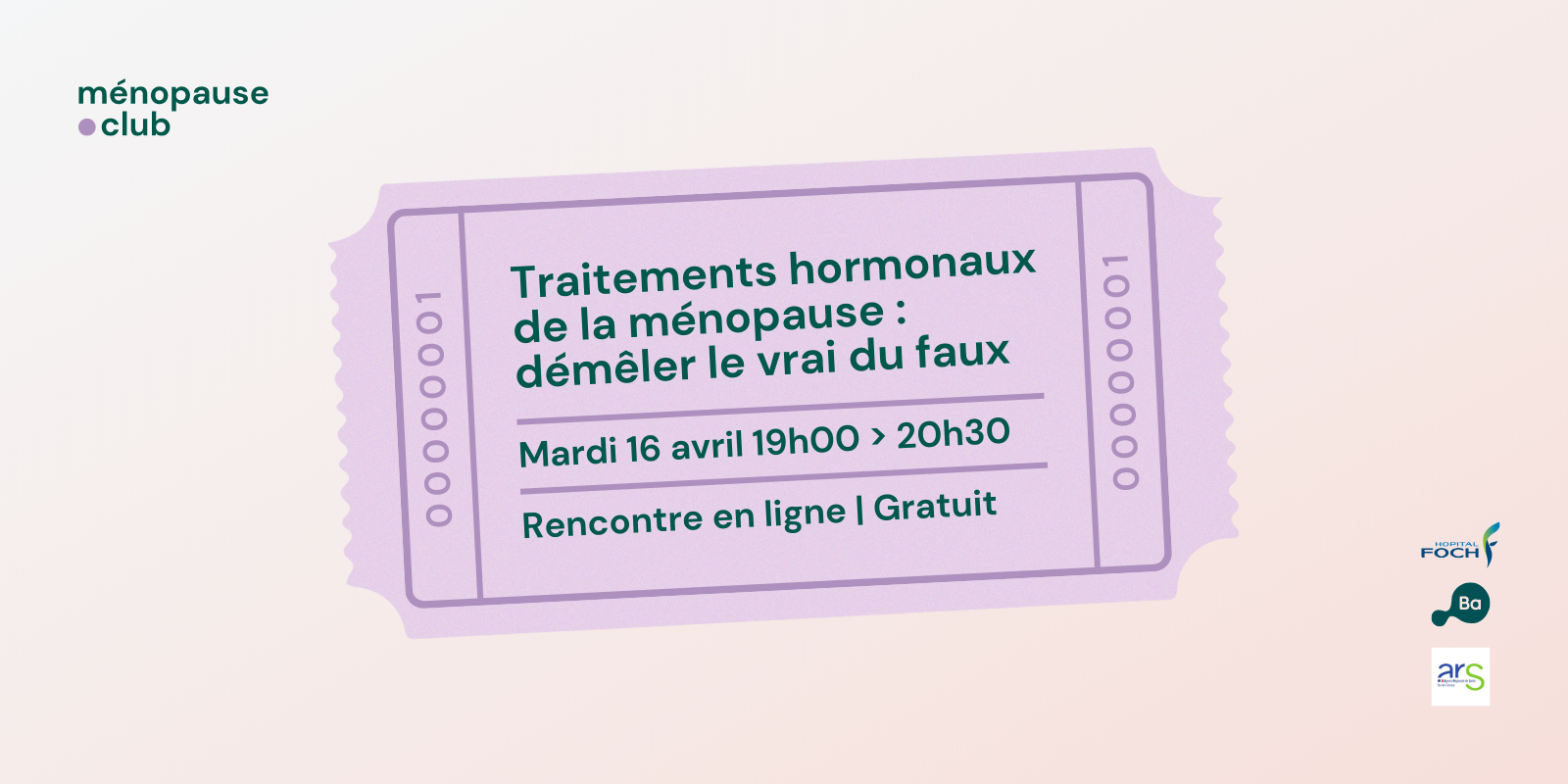 Traitements hormonaux de la ménopause : démêler le vrai du faux